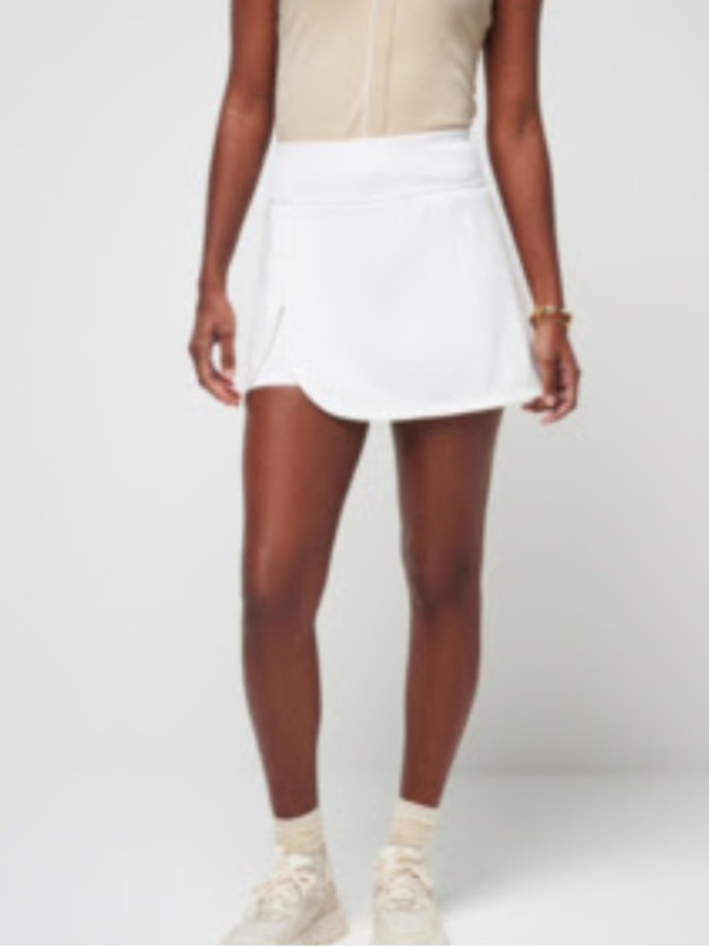 TravisMathew White Golf Skort
